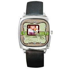happy easter - Square Metal Watch happy easter - Square Metal Watch