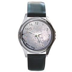ice age - Round Metal Watch