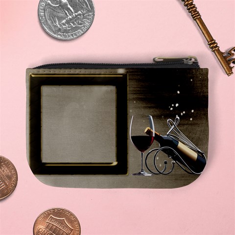 Red Wine Mini Coin Purse By Deborah Back