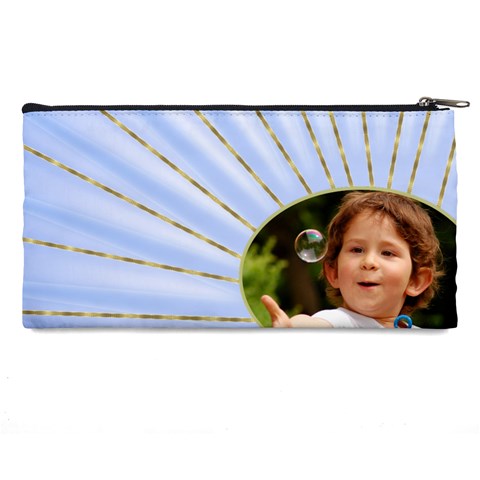 Rays Of Blue Pencil Case By Deborah Back