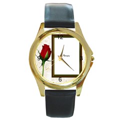 samplewatch - Round Gold Metal Watch