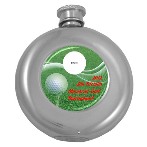 Flask Round Golf Tournament By Pat Kirby Front