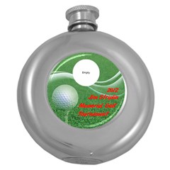 Flask_round_Golf Tournament - Hip Flask (5 oz)