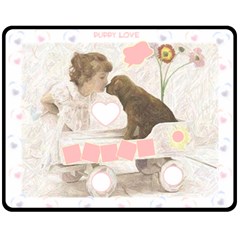 Puppy Love Med Blanket (4 styles) - 60 x 50 Fleece Blanket (Medium) Puppy Love Med Blanket (4 styles) - 60 x 50 Fleece Blanket (Medium)