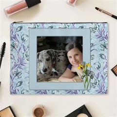 Blue Wild Iris (XL) cosmetic Bag (7 styles) - Cosmetic Bag (XL) Blue Wild Iris (XL) cosmetic Bag (7 styles) - Cosmetic Bag (XL)