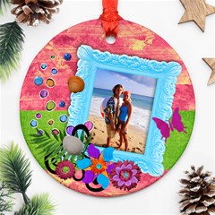 Tropical Vacation-round ornament (1 side) - Ornament (Round) Tropical Vacation-round ornament (1 side) - Ornament (Round)