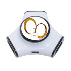 Gold Love 3 Post Usb Hub