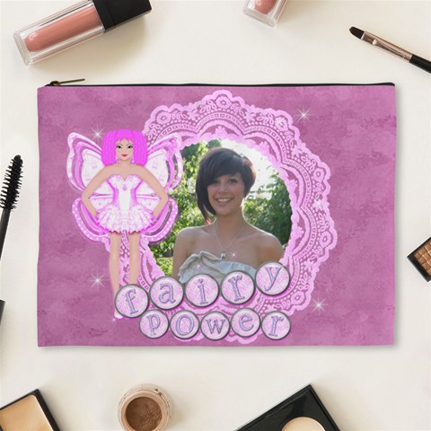 Fairy Power Xl Make Up Cosmetic Bag By Claire Mcallen Front