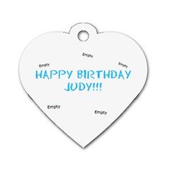 judy present - Dog Tag Heart (Two Sides)