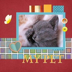 my pet - ScrapBook Page 12 x 12 my pet - ScrapBook Page 12 x 12