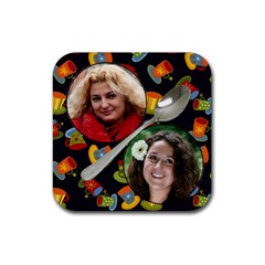 Coffee Friends Coaster - Rubber Coaster (Square) Coffee Friends Coaster - Rubber Coaster (Square)