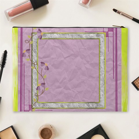 Rachel Extra Large Cosmetic Bag By Catvinnat Back