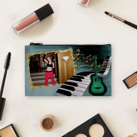Musical Small Cosmetic Bag By Deborah Front