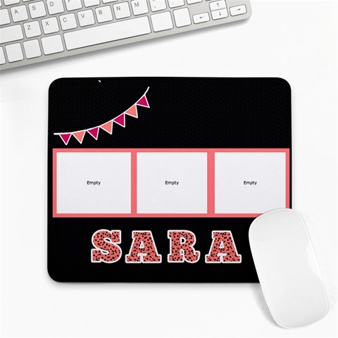 Animal Print Name Mousepad By Lmrt Front