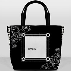 Pretty Black Pearl Bucket Bag