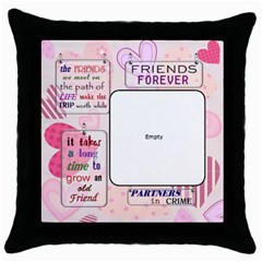 rivky - Throw Pillow Case (Black)