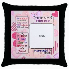 rivky 2 - Throw Pillow Case (Black)