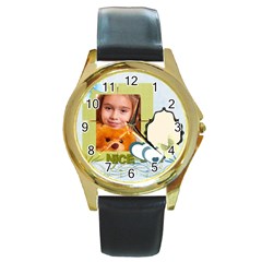 nice day - Round Gold Metal Watch nice day - Round Gold Metal Watch