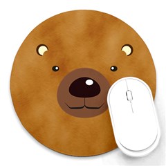 bear - Round Mousepad