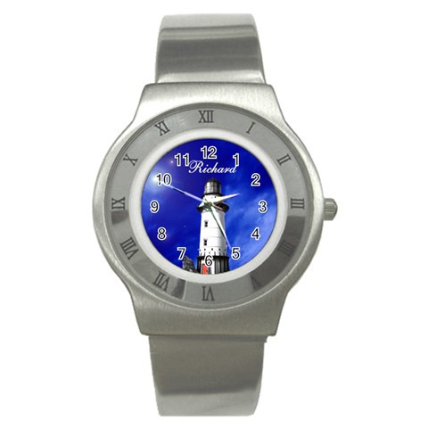 Silver Lighthouse Watch By Kim Blair Front