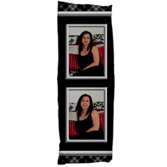 Black And Silver Body Pillow