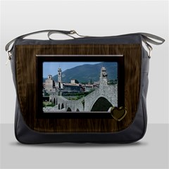 Wood Messenger Bag