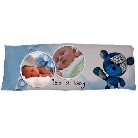 It s A Boy Pillow Blue (2 Sides) By Carmensita Front