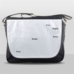 Swirly White Flower Messenger Bag Swirly White Flower Messenger Bag