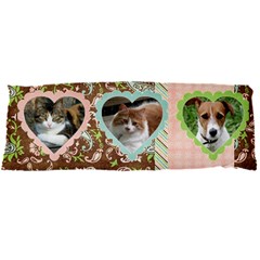 Paisley Pink-body Pillow Case (2 Sides)