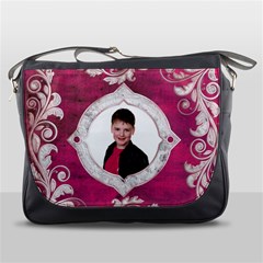 Deco Magenta Messenger Bag