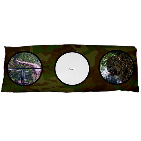 Camoflauge Body Pillow (two Sides) By Kim Blair Back