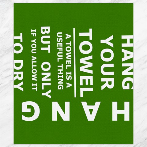 Hang Your Towel By Kim 8.15 x9.66  Canvas - 1