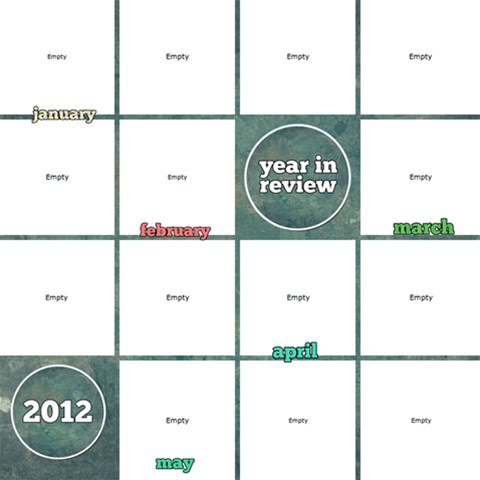Year In Review 12 x12  Scrapbook Page - 1