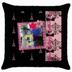 French Quarter - Throw Pillow (Black) - Throw Pillow Case (Black) French Quarter - Throw Pillow (Black) - Throw Pillow Case (Black)