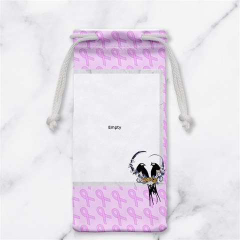 Breast Cancer Jewelry Bag By Kim Blair Back