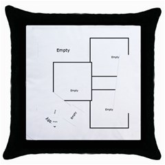 Willow - Throw Pillow Case  - Throw Pillow Case (Black)