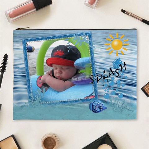 Splash Xl Cosmetic Bag By Lil Front