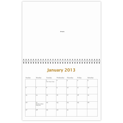 Touhou Calendar By George Jan 2013