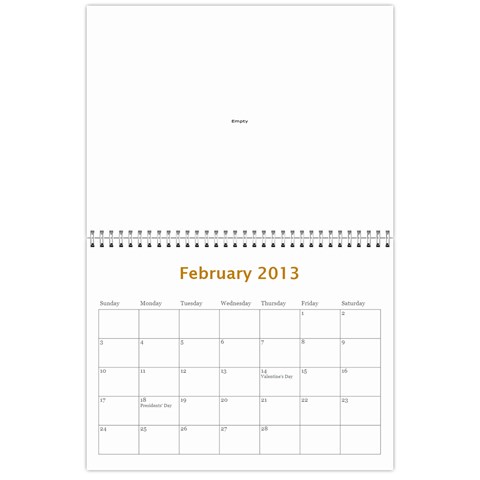Touhou Calendar By George Feb 2013
