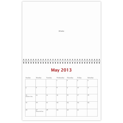 Touhou Calendar By George May 2013