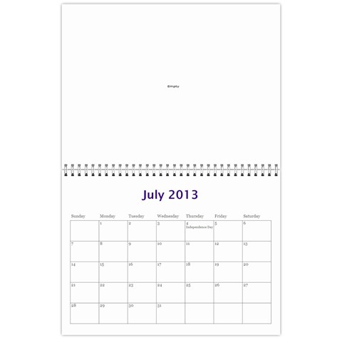 Touhou Calendar By George Jul 2013