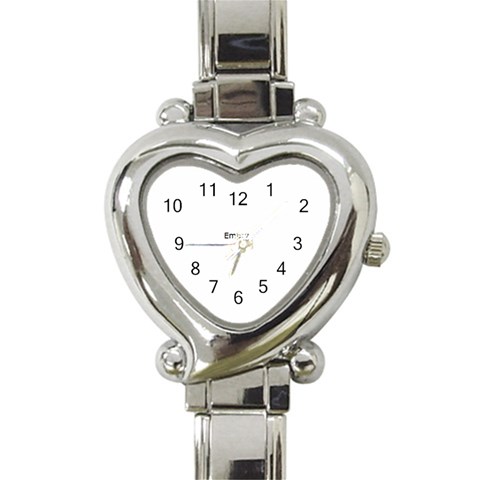Pink Palmetto Tree Heart Watch By Eleanor Norsworthy Front