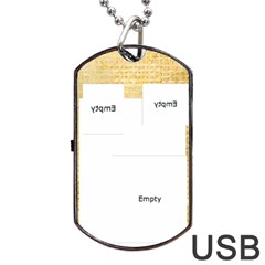Bird bath USB flash dog tag - Dog Tag USB Flash (One Side)