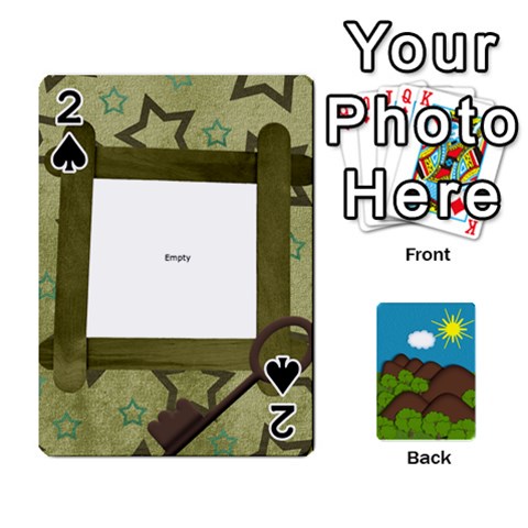Family Cards By Cassie White Front - Spade2