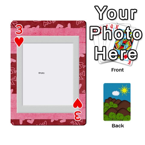 Family Cards By Cassie White Front - Heart3