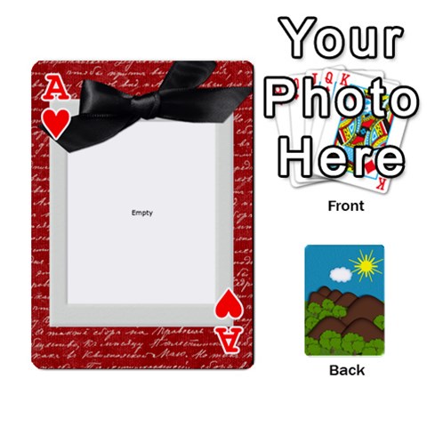 Ace Family Cards By Cassie White Front - HeartA