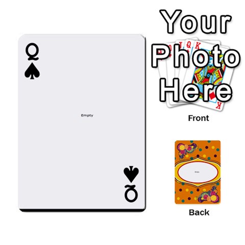Queen Bio Playing Cards 54 Final By Pat Kirby Front - SpadeQ