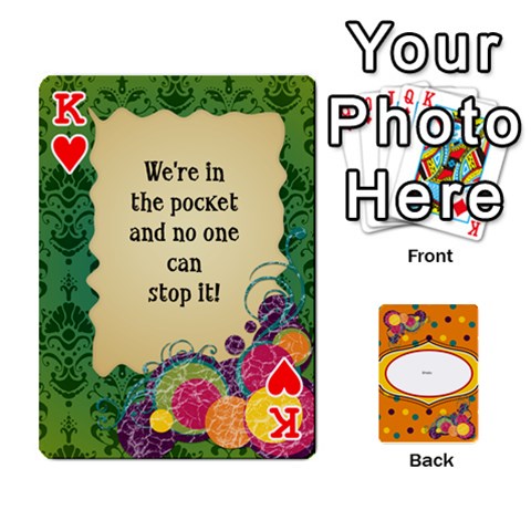 King Bio Playing Cards 54 Final By Pat Kirby Front - HeartK