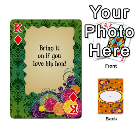 King Bio Playing Cards 54 Final By Pat Kirby Front - DiamondK