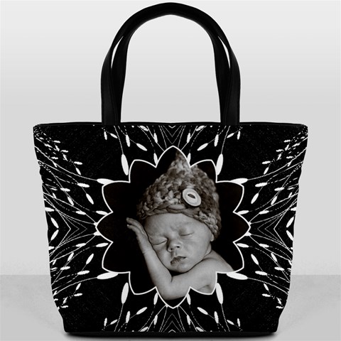 Fun Black And White Bucket Bag By Lil Front